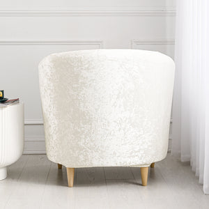 2 Piece Velvet Plush Chair Slipcovers High Stretch Slip Resistant Tub Chair Slipcovers Sofa Furniture Protector,8 colors