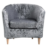 2 Piece Velvet Plush Chair Slipcovers High Stretch Slip Resistant Tub Chair Slipcovers Sofa Furniture Protector,8 colors