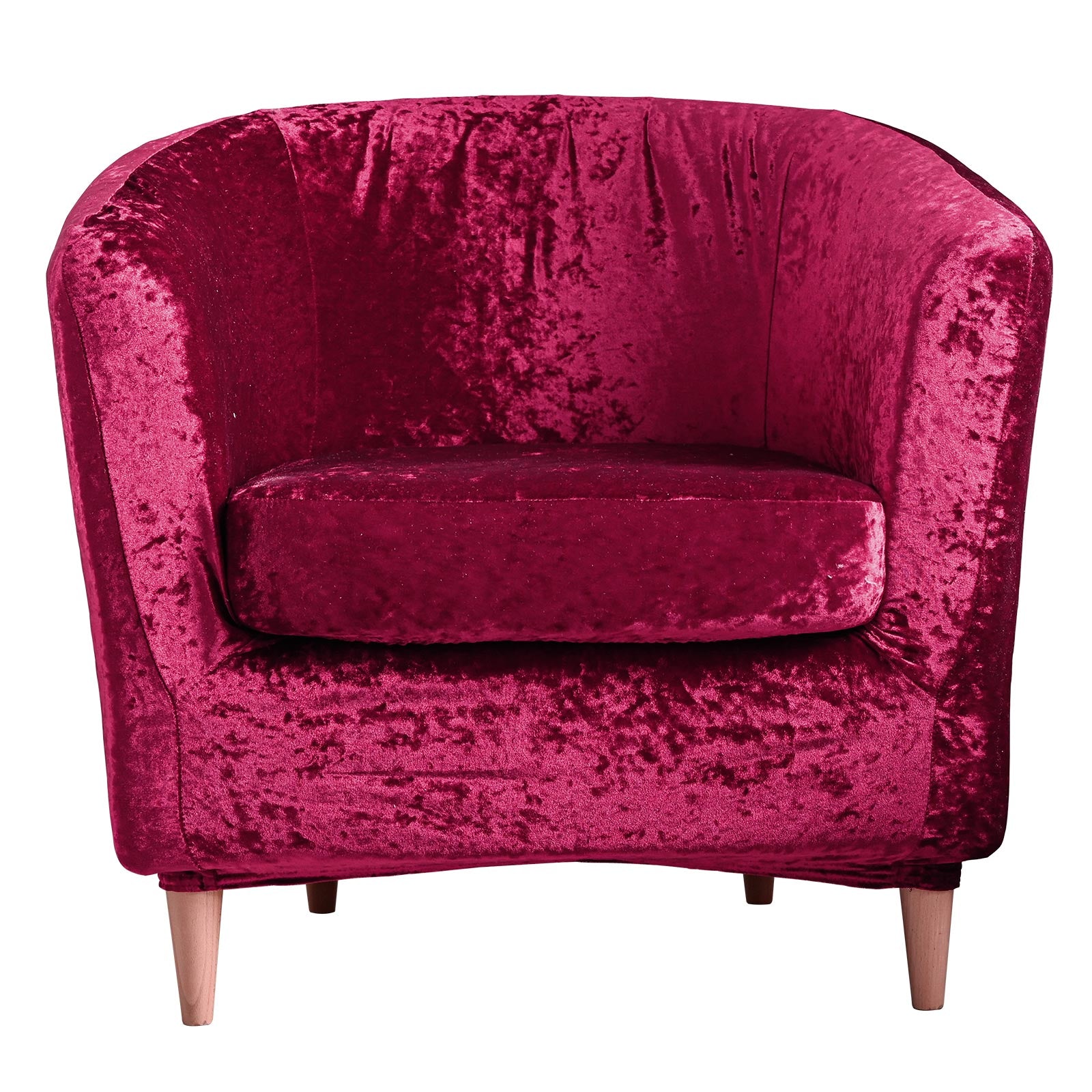 2 Piece Velvet Plush Chair Slipcovers High Stretch Slip Resistant Tub Chair Slipcovers Sofa Furniture Protector,8 colors
