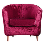 2 Piece Velvet Plush Chair Slipcovers High Stretch Slip Resistant Tub Chair Slipcovers Sofa Furniture Protector,8 colors