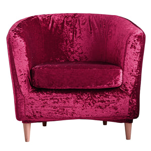 2 Piece Velvet Plush Chair Slipcovers High Stretch Slip Resistant Tub Chair Slipcovers Sofa Furniture Protector,8 colors