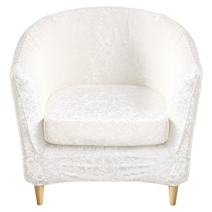 2 Piece Velvet Plush Chair Slipcovers High Stretch Slip Resistant Tub Chair Slipcovers Sofa Furniture Protector,8 colors