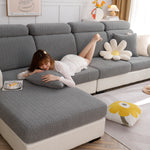Couch cushion covers for sectional sofas, Elastic, Soft, Sectional sofa cover, Elastic Stretch Sofa Seat Cushion Cover