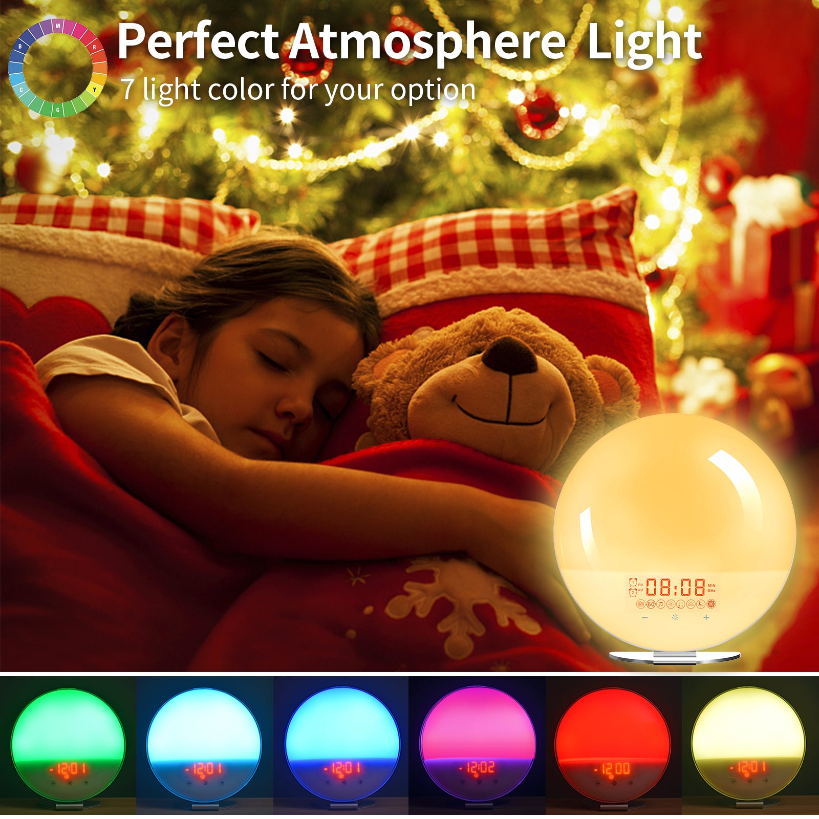 Wake Up Light Sunrise Alarm Clock for Kids