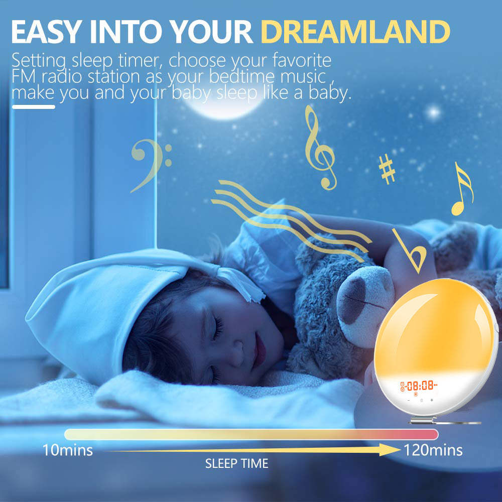 Wake Up Light Sunrise Alarm Clock for Kids