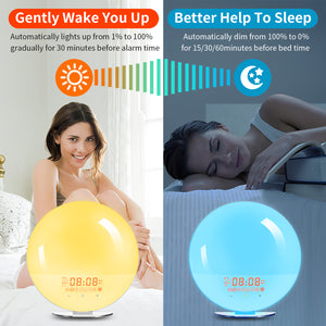 Wake Up Light Sunrise Alarm Clock for Kids