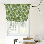 2PCS Green Leaf Curtains for Living Room- Monstera Plant Print Window Treatment Panels Blackout for Kids Bedroom Nursery Decor