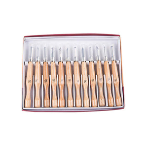 12 Pcs Engraving Knife Wood Carving Tools Kit Carbon Steel Graver Set with Storage Case for Kids & Beginners