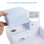 1.8L LED + UV Sterilization Automatic Pet Water Fountain 12V Pet Water Dispenser Drinking Filter Bowl for Dogs Cats