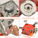 3500W Camping Gas Stove Backpack with Durable Portable  Piezo Ignition Burner with Carrying Case,Square/ Triangle