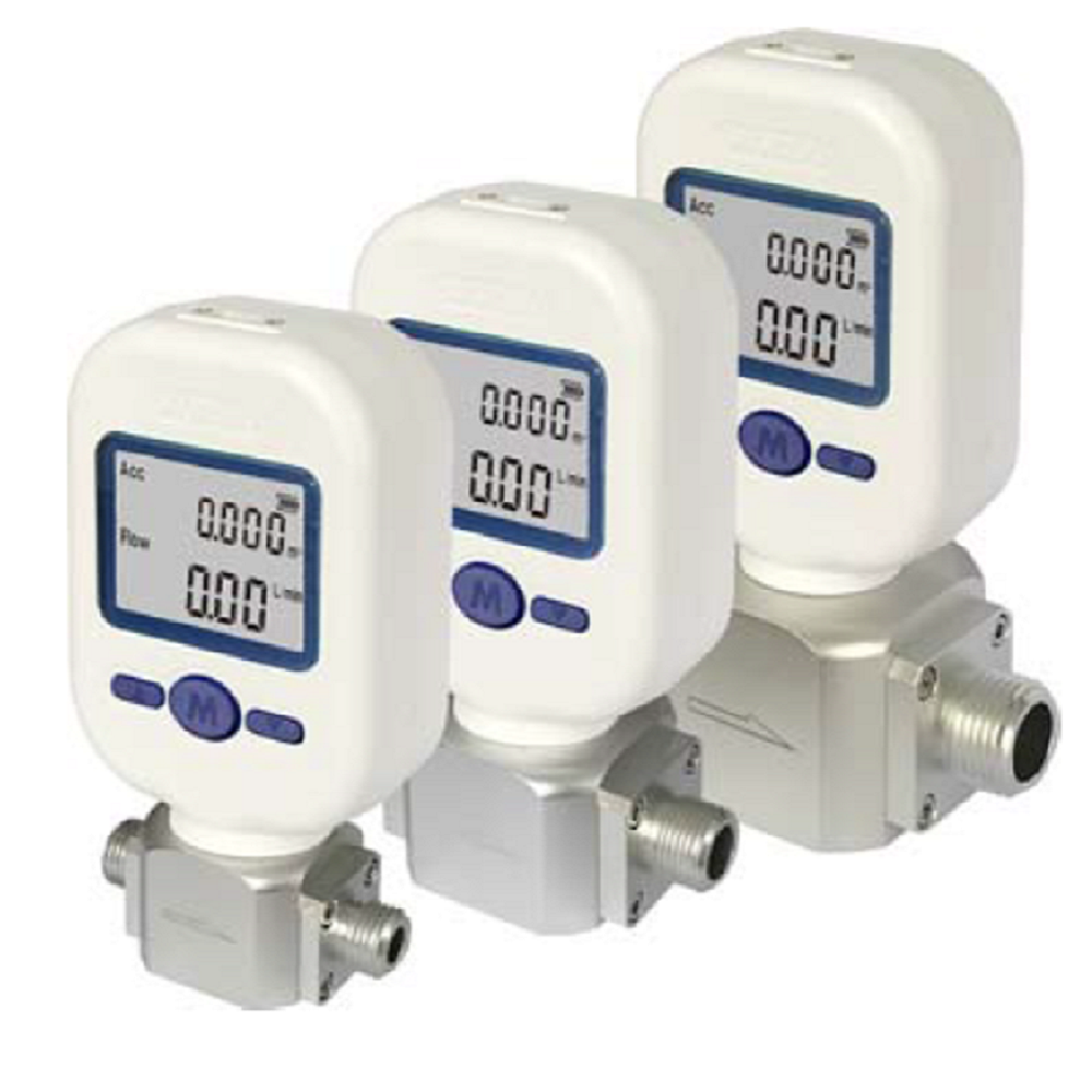 Gas Flow Meter Electronic Digital Mass Oxygen Nitrogen Compressed Air Metering