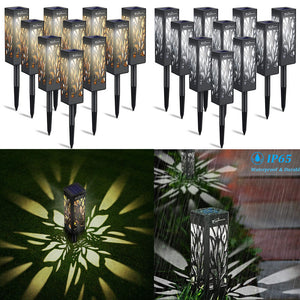 4/6 PCS LED Solar Powered Garden Lights Waterproof Led Path Lights for Lawn Landscape