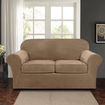 Stretch Velvet Sofa Covers Couch Chair Slipcover Protector with Cushion Cover
