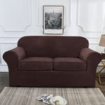 Stretch Velvet Sofa Covers Couch Chair Slipcover Protector with Cushion Cover