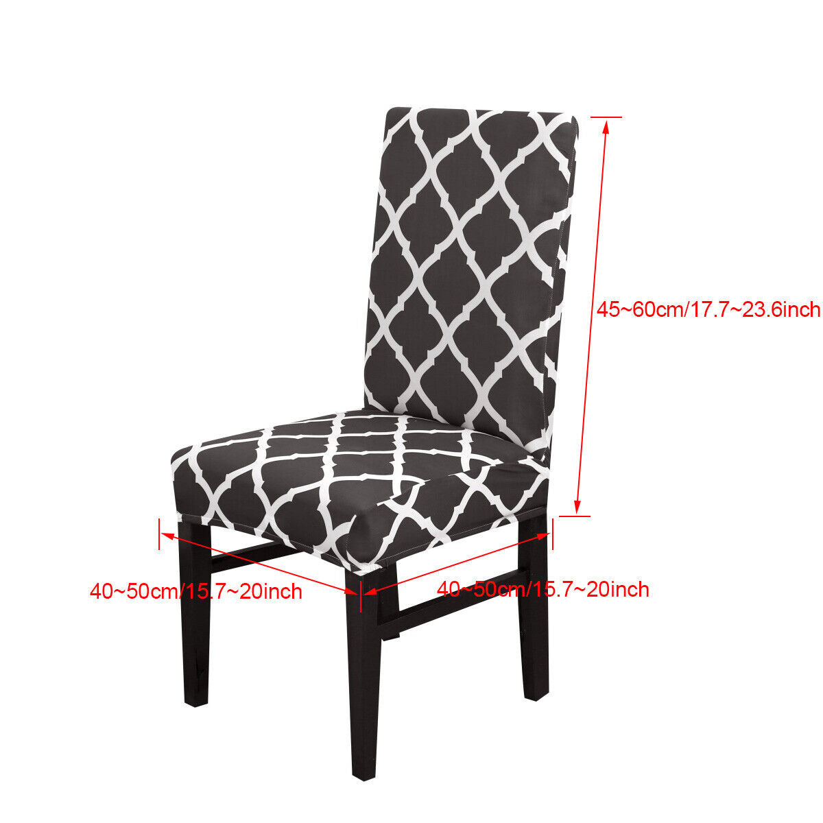 4ⅹDining Chair Covers Slip Stretch Spandex Seat Slipcovers Removable Home Decor