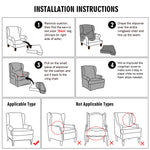 Wingback Chair Cover Stretch Armchair Sofa Slipcover Wing Chair Covers