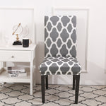 Elastic Dining Chair Cover Protector Detachable Plaid Slipcover Wedding Decor