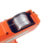 Automatic Rebar Tier Tying Machine Electric Tying Tool Portable Rebar Cut Strapping Computer w/Electric + 2 Batteries