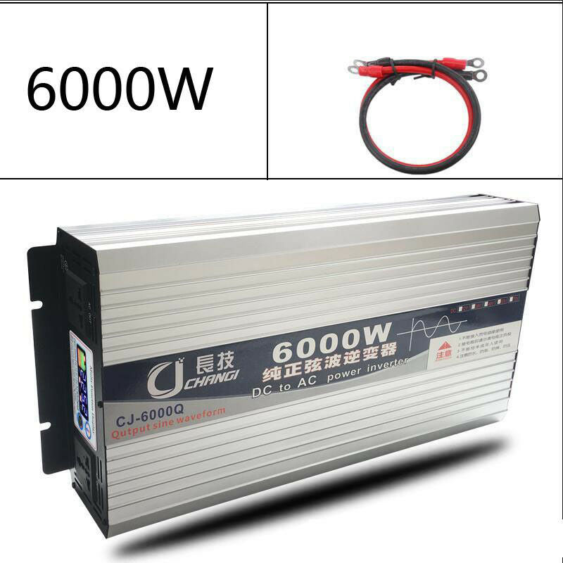 1000W 3000W 5000W 6000W DC 12V 48V to AC 110V Pure Sine Wave Power Inverter