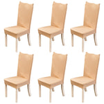 Elastic Chair Cover Solid Color Seat Cover Non-Slip Removable Banquet Decoration