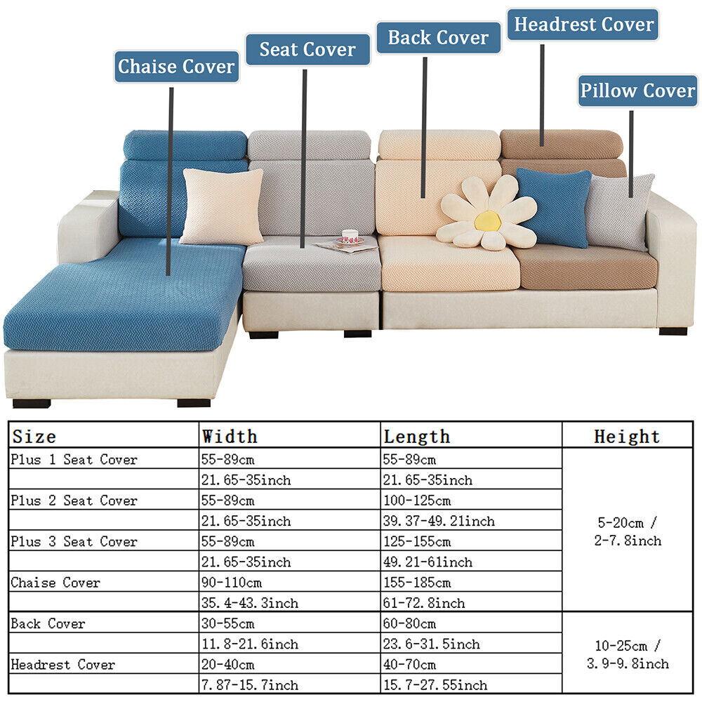 Universal Sofa Cover Stretch Wear-Resistant Couch Cover L Shape Sofa Slipcover