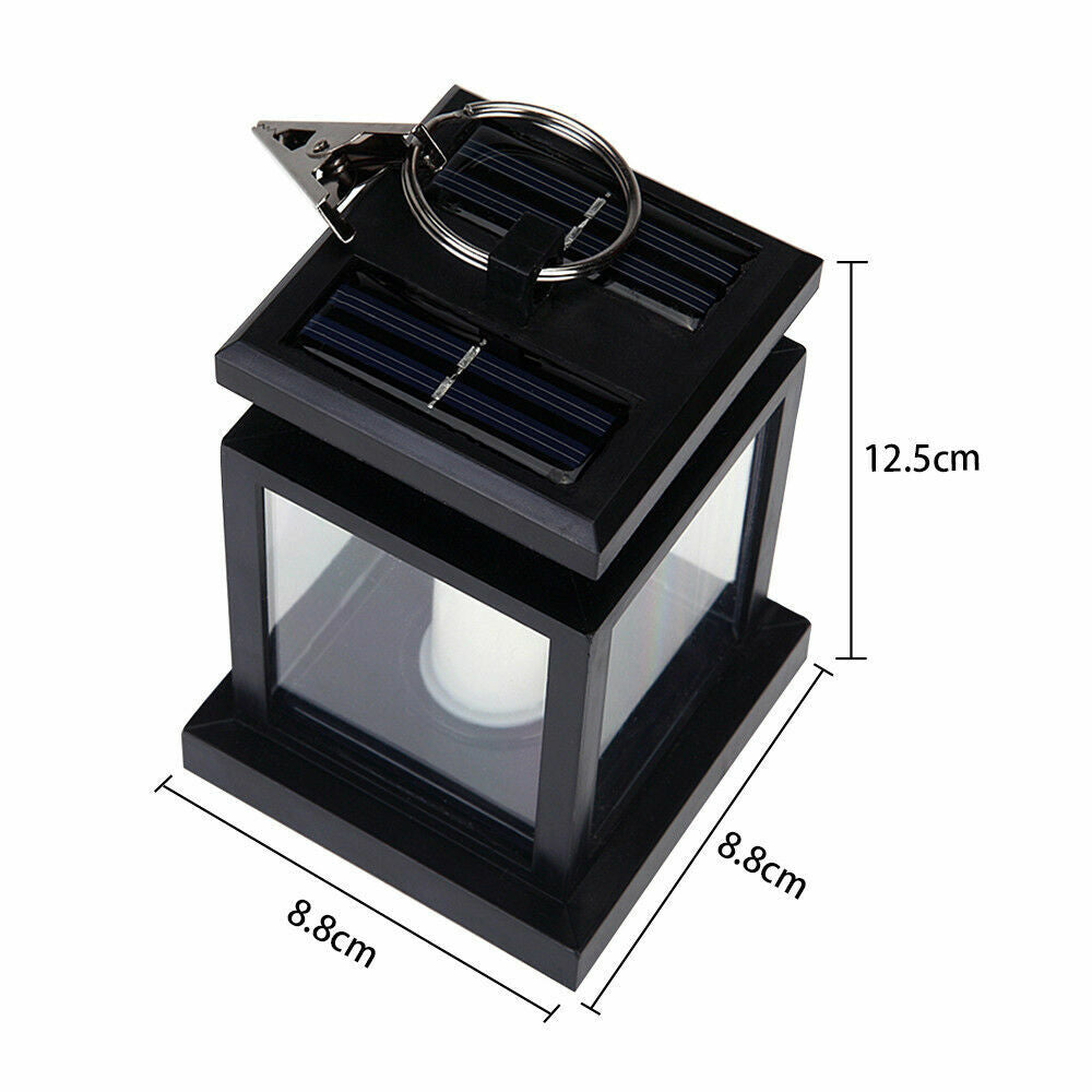 Outdoor Solar Lantern Hanging Light Garden LED Lamp Yard Patio Pillar for Garden