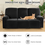 3 Seater Stretch Recliner Cover Velvet Sofa Couch Slipcover Furniture Protector