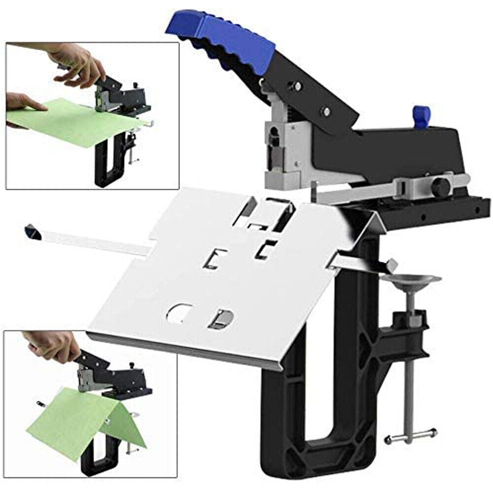 Manual Dual Flat Nail Saddle Stitch Stapler Professional Binding Machine Desktop