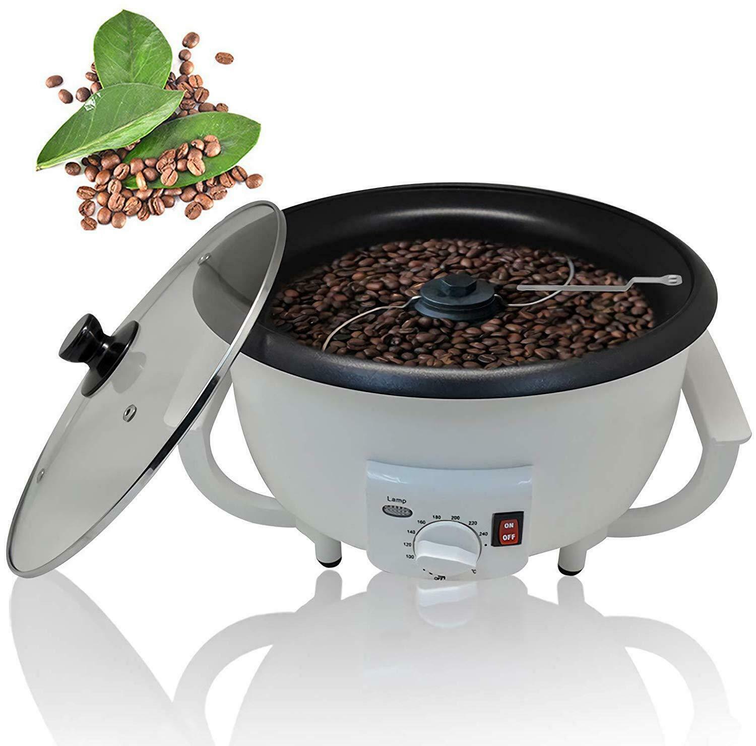 110V Electric Coffee Roaster Machine Coffee Beans Baker Household Roaster 1200W
