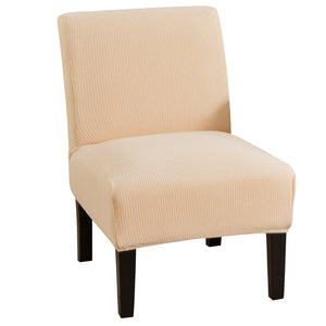 Knitted Accent Chair Cover Armless Chair Slipcover Stretch Slipper Chair Covers