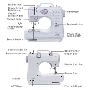 Multifunction Electric Household Sewing Sewing Tool Machine Built-in Stitches