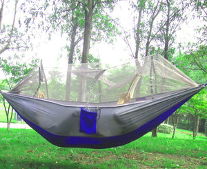 Portable Strength Camping Hammock Hanging Bed with Mosquito Net Outdoor Travel