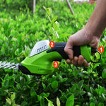 New 7.2V Rechargeable Cordless Hedge Trimmer Shrubber Shear Grass Brush Cutter