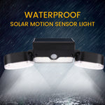 2X Solar Lights Outdoor 182 LED 1200LM Wireless Motion Sensor Light Waterproof