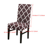 4ⅹDining Chair Covers Slip Stretch Spandex Seat Slipcovers Removable Home Decor