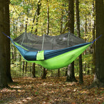 Portable Strength Camping Hammock Hanging Bed with Mosquito Net Outdoor Travel