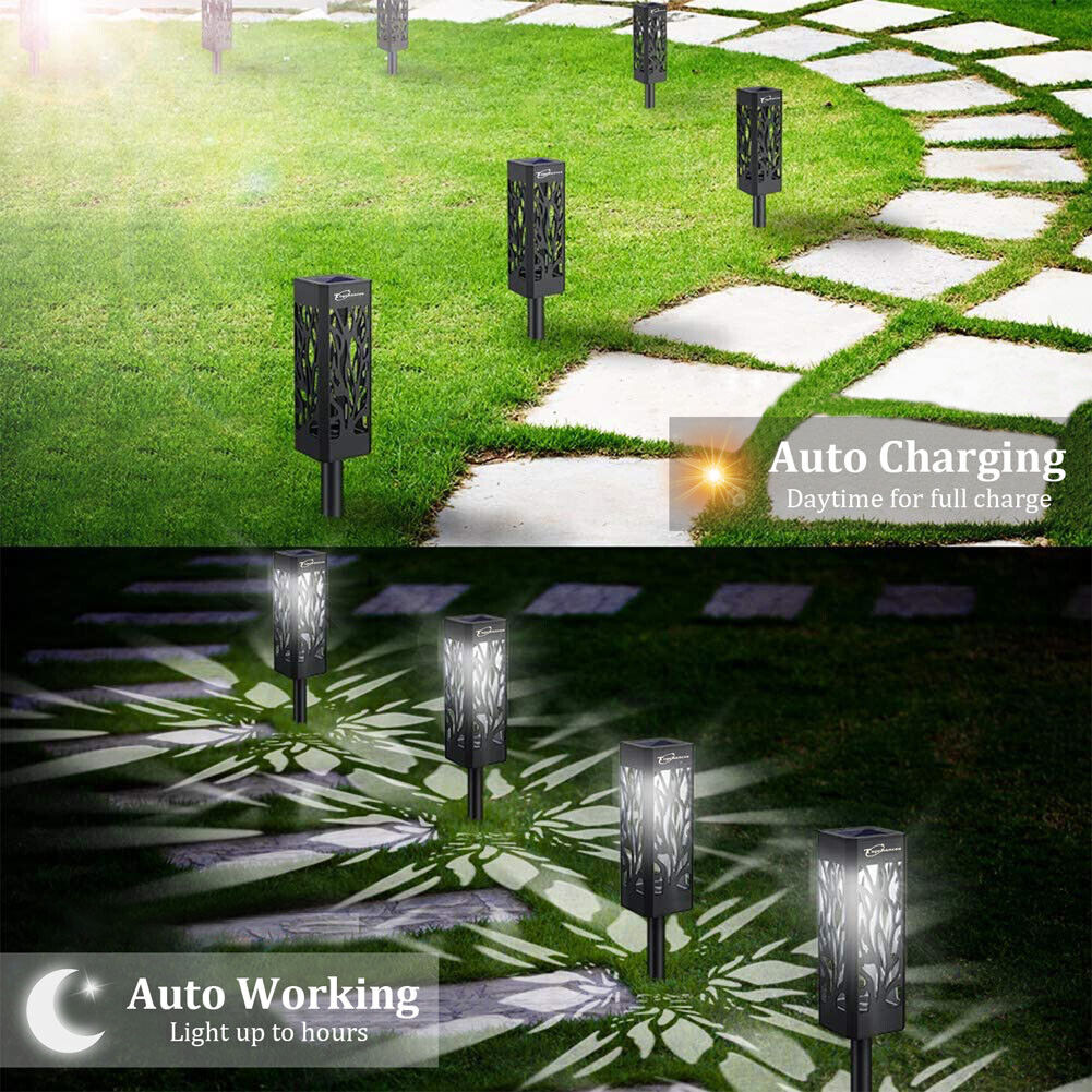 4/6 PCS LED Solar Powered Garden Lights Waterproof Led Path Lights for Lawn Landscape