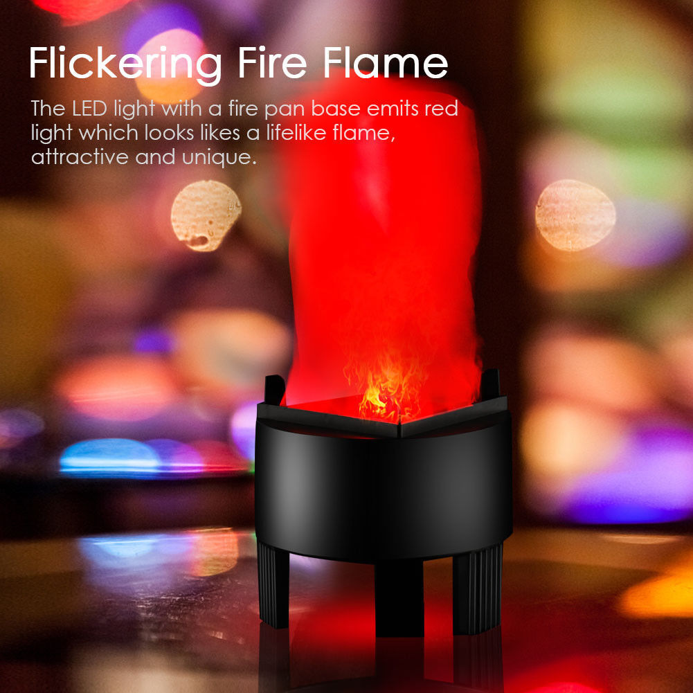 3W LED Artificial Fire Lamp Fake Flame Effect Torch Light Campfire Torch Light