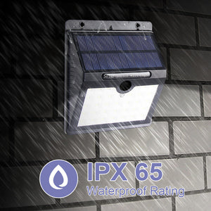 2PCS 33LED Solar Power Wall Light Waterproof Outdoor PIR Motion Sensor Path Lamp