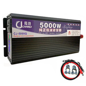 5000W Pure Sine Wave Inverter Car Power Converter DC 24V/48V to 110V