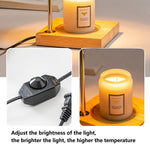 Electric Candle Warmer Burner Melting Lamp Heater for Desktop with Two Bulbs
