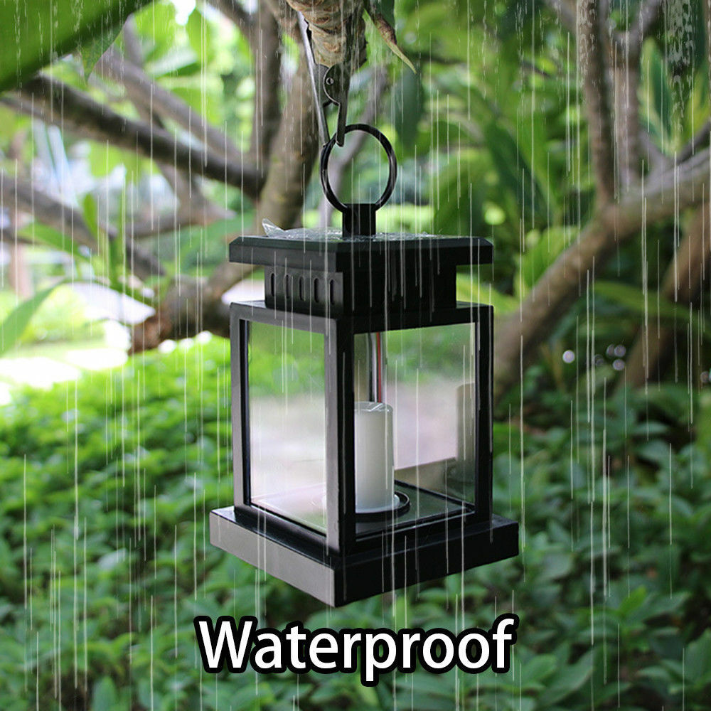 Outdoor Solar Lantern Hanging Light Garden LED Lamp Yard Patio Pillar for Garden