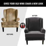 Wingback Chair Cover Stretch Armchair Sofa Slipcover Wing Chair Covers