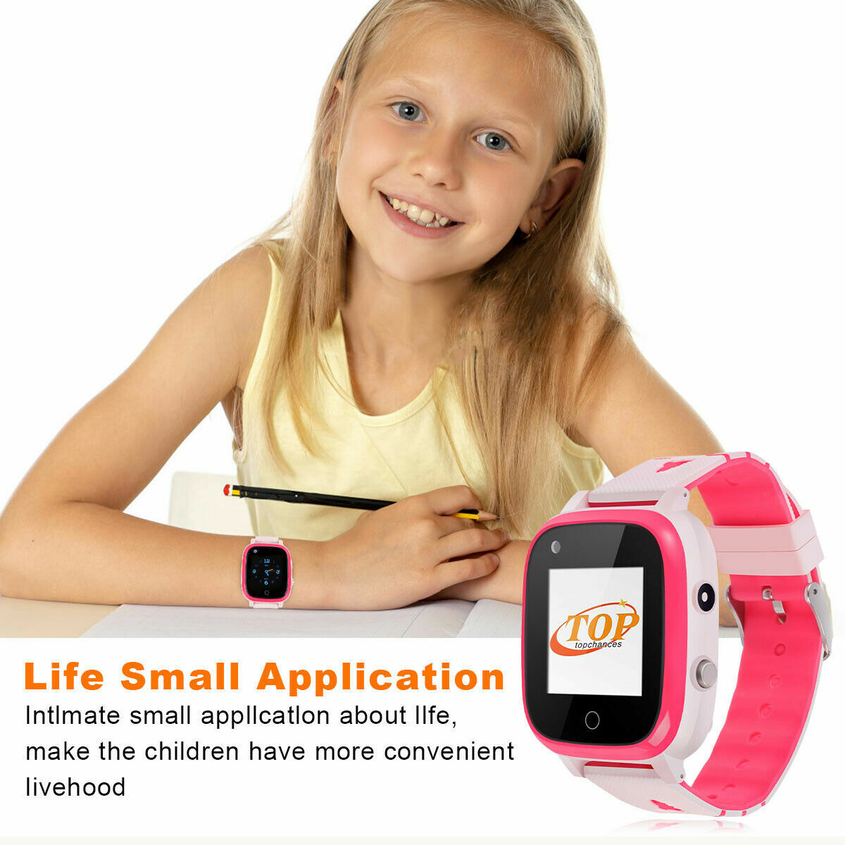 4G Kids Smart Watch Phone Smartwatch with GPS Tracker Waterproof Learning Toy