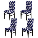 4ⅹDining Chair Covers Slip Stretch Spandex Seat Slipcovers Removable Home Decor