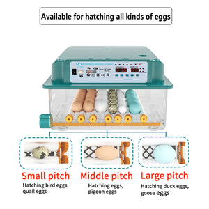 Eggs Incubators for Hatching Chicken Duck Poultry Automatic Turner LED Display