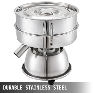 110V Electric Sieve Mechanical Vibrating Food Flour Sifters Powder Shaker Vibrating Sieve Machine