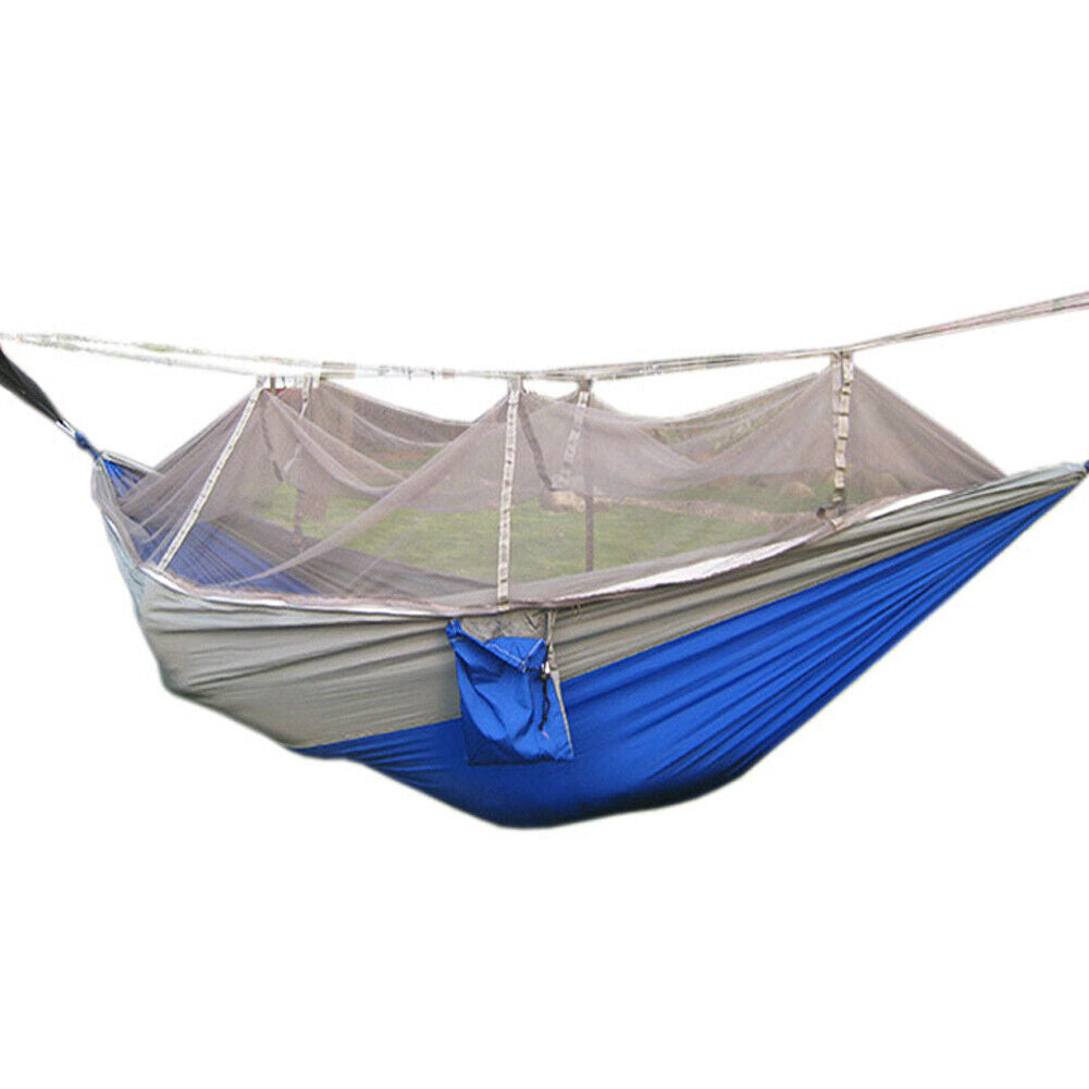 Portable Strength Camping Hammock Hanging Bed with Mosquito Net Outdoor Travel