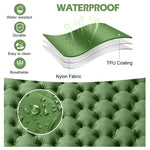 Double Sleeping Pad for Camping, Self Inflating Camping Pad 2 Person with Pillow for Backpacking, Hiking, Portable Camping Pad