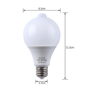 7W E27 Smart LED Light Bulb Infrare Motion Sensor Detection Auto Lamp In/Outdoor